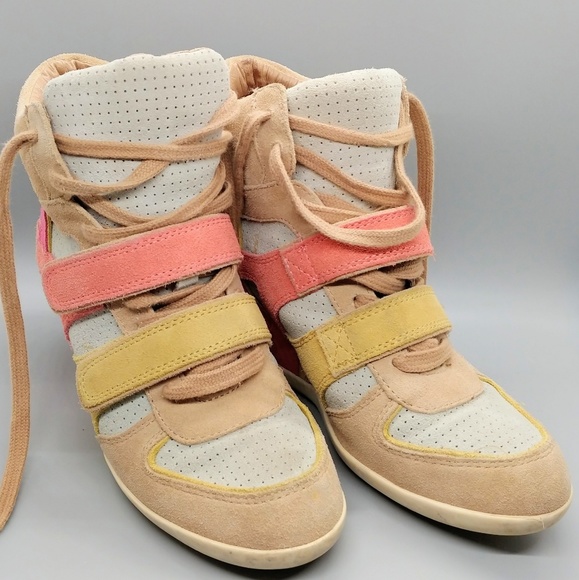 Ash Shoes - ASH | Bixi Multi Banana & Peach Wedges